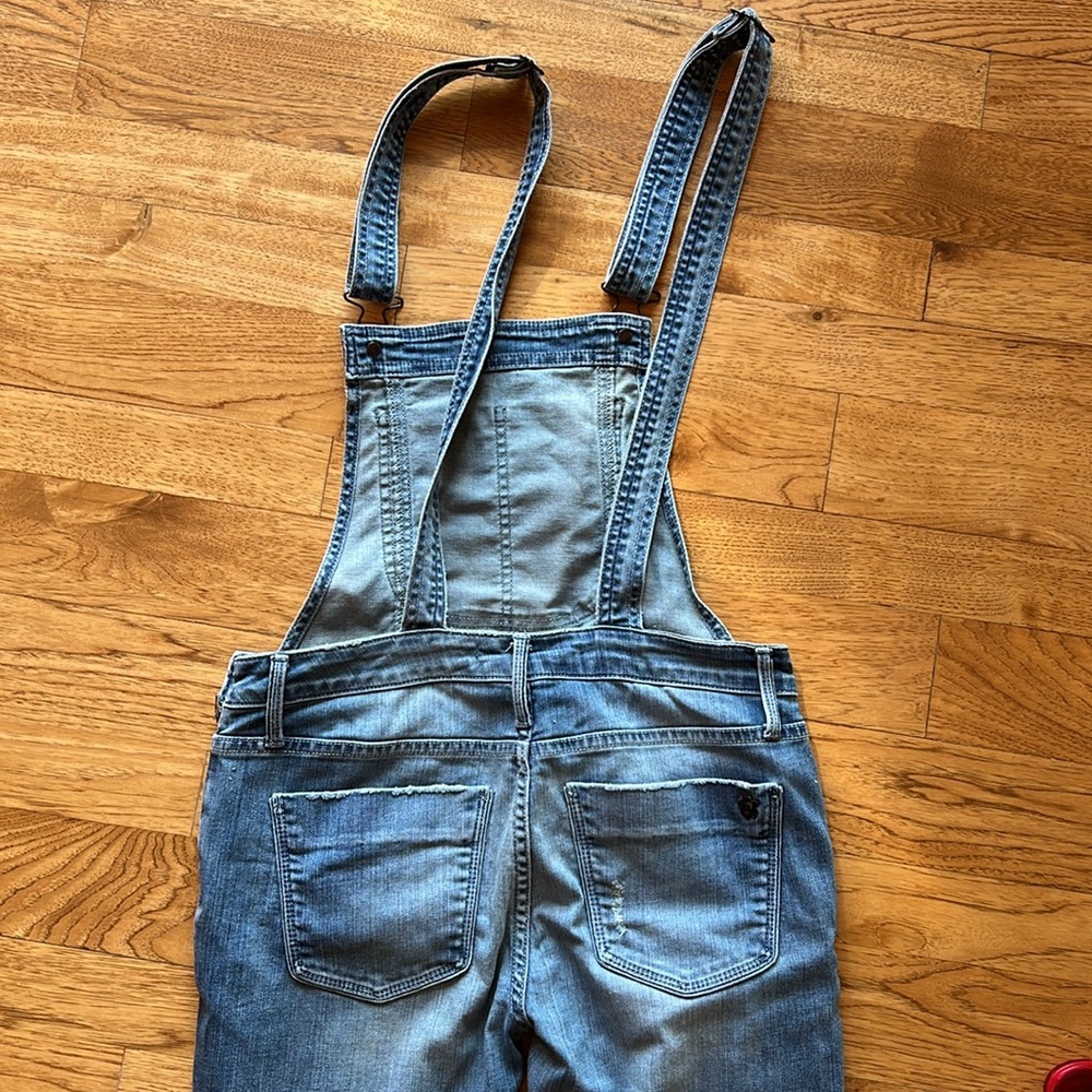 Black Orchid Distressed Overalls - Picture 4 of 7